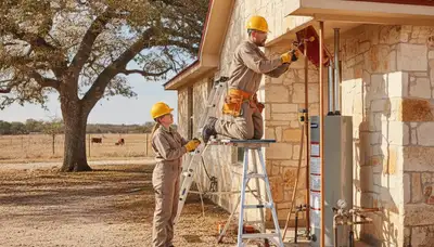 San Antonio TX plumber repairing a leak for residential plumbing service