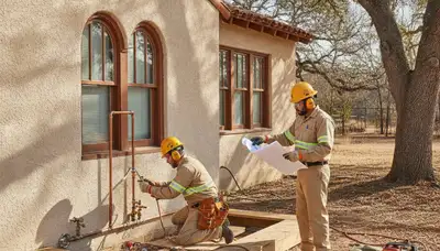 San Antonio, TX plumber repairing a leak for reliable plumbing service