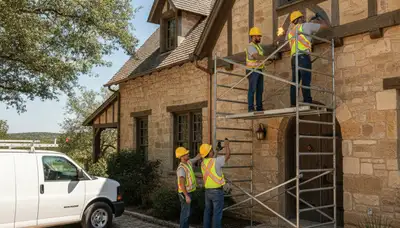 San Antonio, TX plumber repairing a plumbing issue for a local home service call