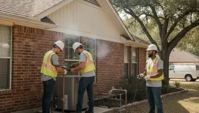 San Antonio TX plumbing repair team servicing residential pipes and fixtures