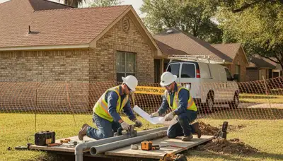 Plumber repairing pipe in San Antonio, TX for plumbing repair service