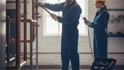 Plumber repairing a San Antonio, TX home pipe for fast residential plumbing service