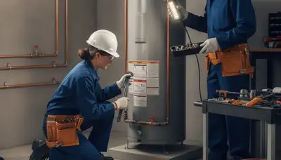San Antonio, TX plumber repairing a home pipe for fast plumbing repair service