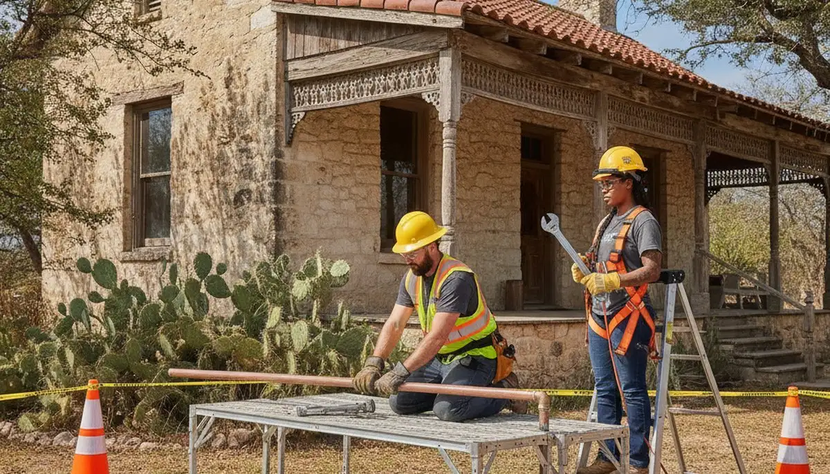 San Antonio, TX plumbing repair service truck for residential leak and pipe repairs