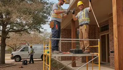 San Antonio, TX plumber repairing a residential pipe for fast plumbing service