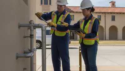 Plumber repairing a leaking pipe in San Antonio, TX for emergency plumbing service
