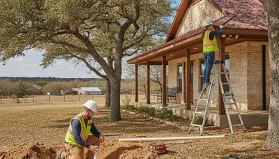 Plumber repairing a pipe in San Antonio, TX for emergency plumbing service