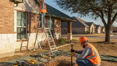 San Antonio, TX plumber repairing a leak for residential plumbing service