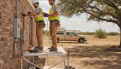 Plumber repairing pipes in San Antonio, TX for residential plumbing service