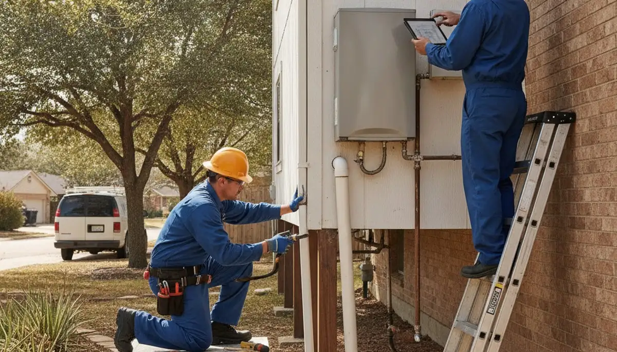 Plumber repairing a pipe in San Antonio, TX for reliable plumbing repair service