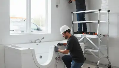Walk-in tub installation for San Antonio, TX homeowners by On Call Plumbers